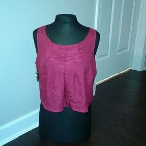 100% silk banana republic tank