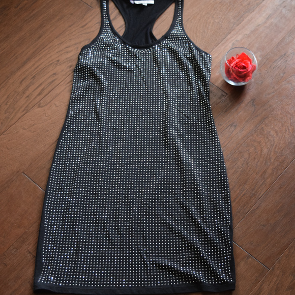 Jennifer Lopez Dresses & Skirts - Jennifer Lopez Black Dress with Rhinestones Small
