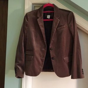 J. Crew NWOT Velvet Schoolboy Blazer. 10 petite