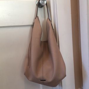Rebecca Minkoff Bryn Double Zip Hobo Bag in Nude
