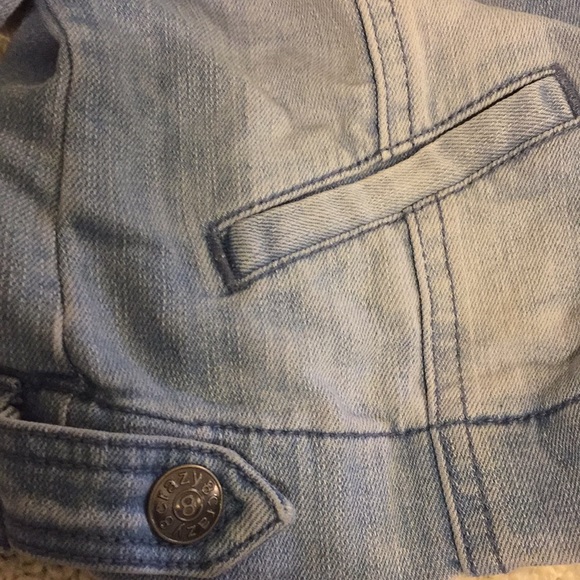 Stone denim Crazy 8 kids jacket - size 10-12 - Picture 4 of 5