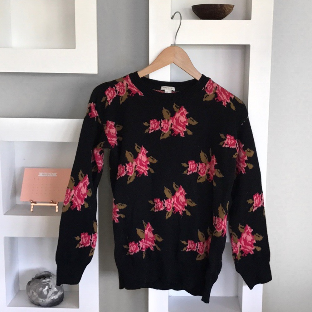 Fall Flower Sweater