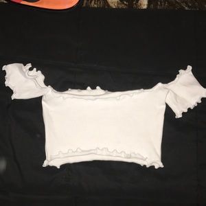 White crop top
