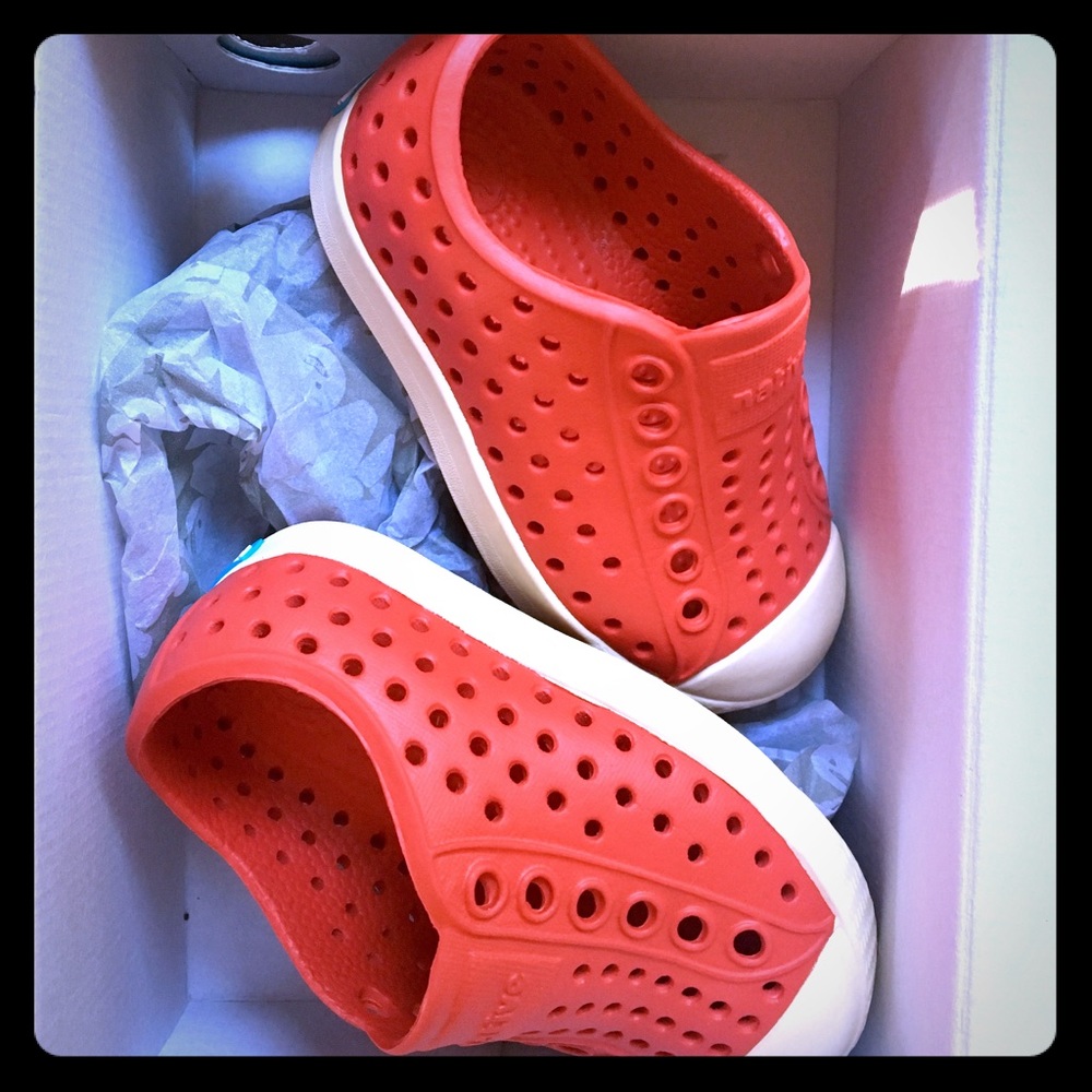 Red native toddler shoes