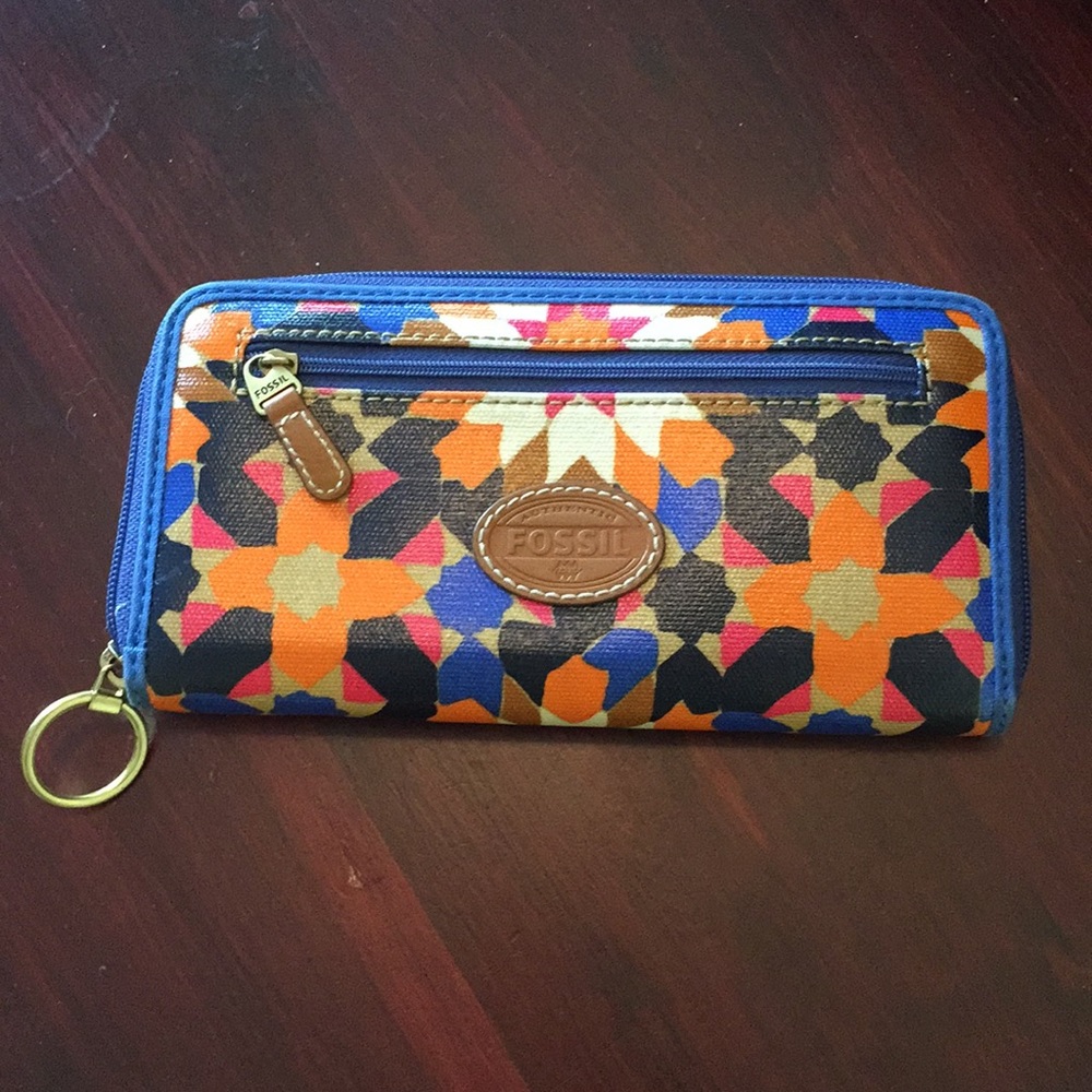 Multicolored Fossil Wallet