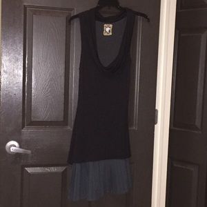 Free people black drop waist dress! Size small!