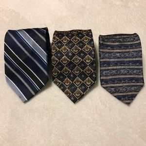 Bundle of blue ties