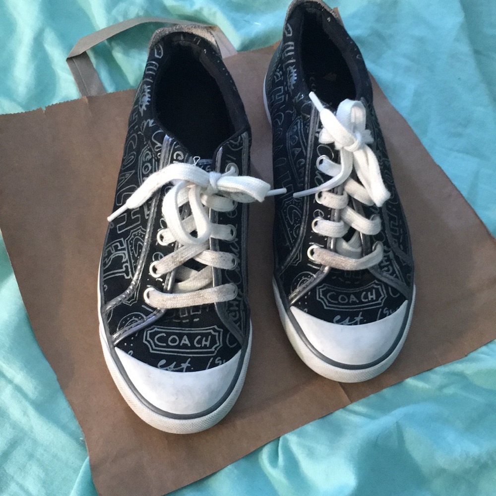 Black coach sneakers