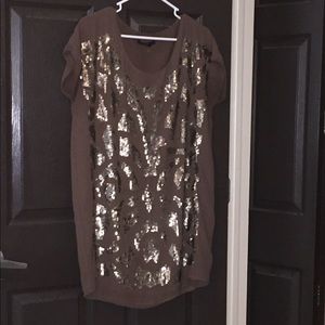 Sparkle brown cocktail dress! Medium