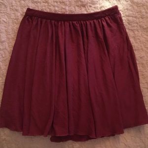 Jersey A-line skirt