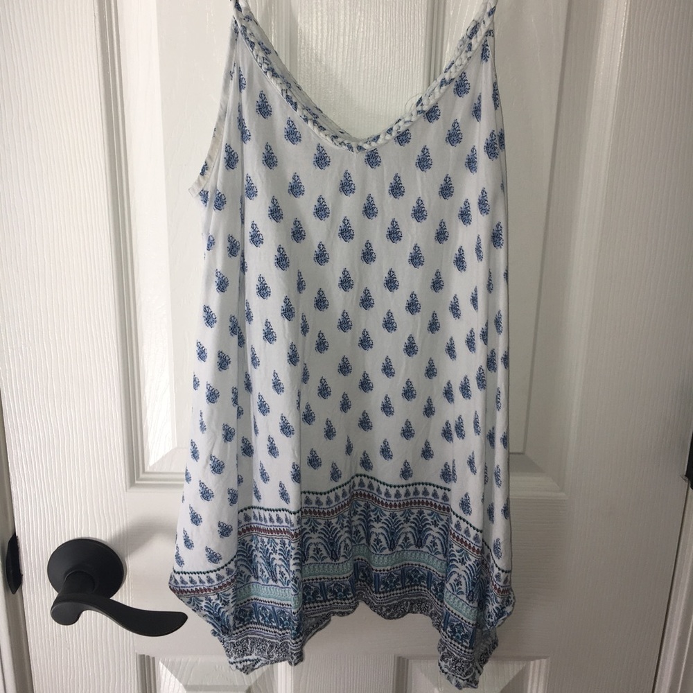 Flowy patterned tank top