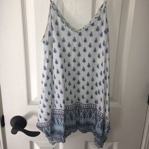 Flowy patterned tank top