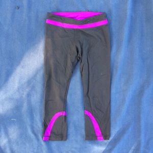 Black and purple lululemon pants - used