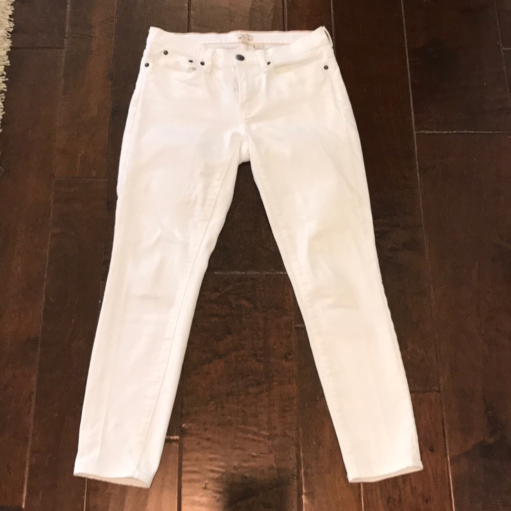 J. Crew White Skinny Jeans
