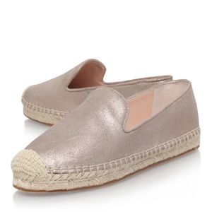 Vince Camuto "Darah" gold espadrilles