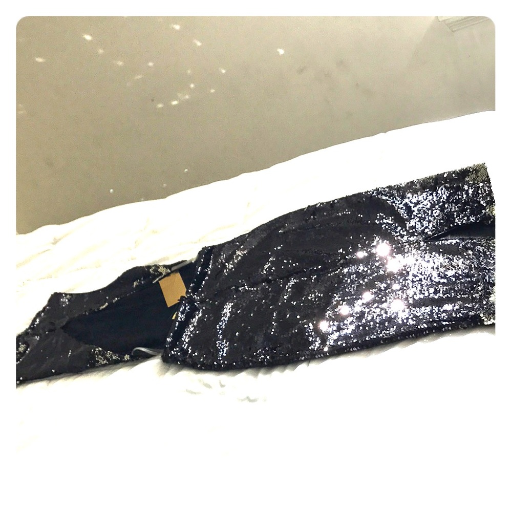Backless Mini Black/Gold Color Change Sequin Dress