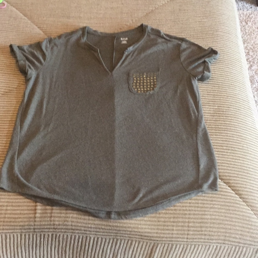 Short sleeve top - olive green