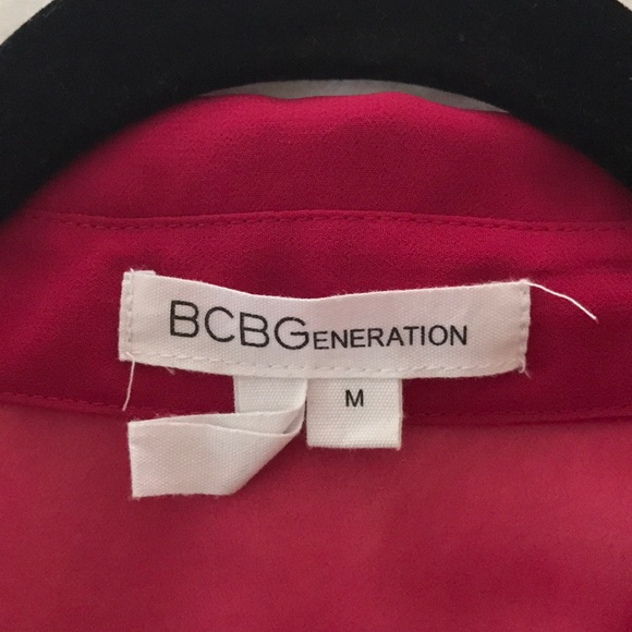 BCBGeneration Fuchsia/Pink Button Down - Picture 2 of 4