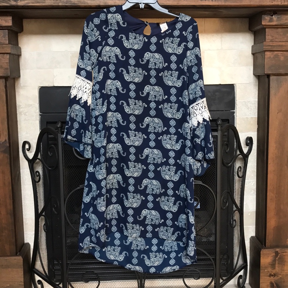 Elephant dress size 16 girls - worn once