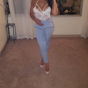 Tops - Lace white bodysuit Tops - Lace white bodysuit