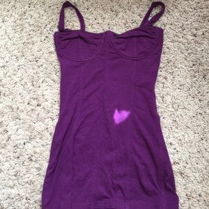 Ticci tonetto bustier purple top XS