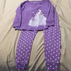 Carters fairy princess PJs longs sleeve