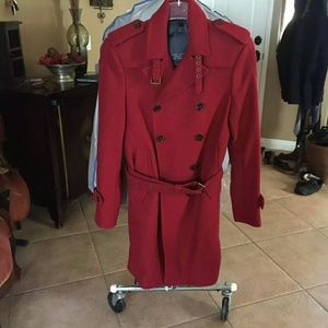 Red Zara man coat, winter is coming!