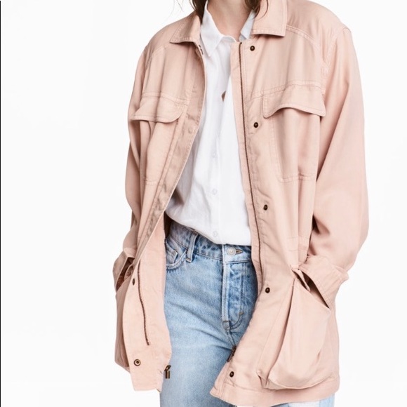 Light pink utility jacket Clearance