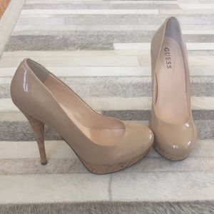 Guess Nude Platform Stilettos