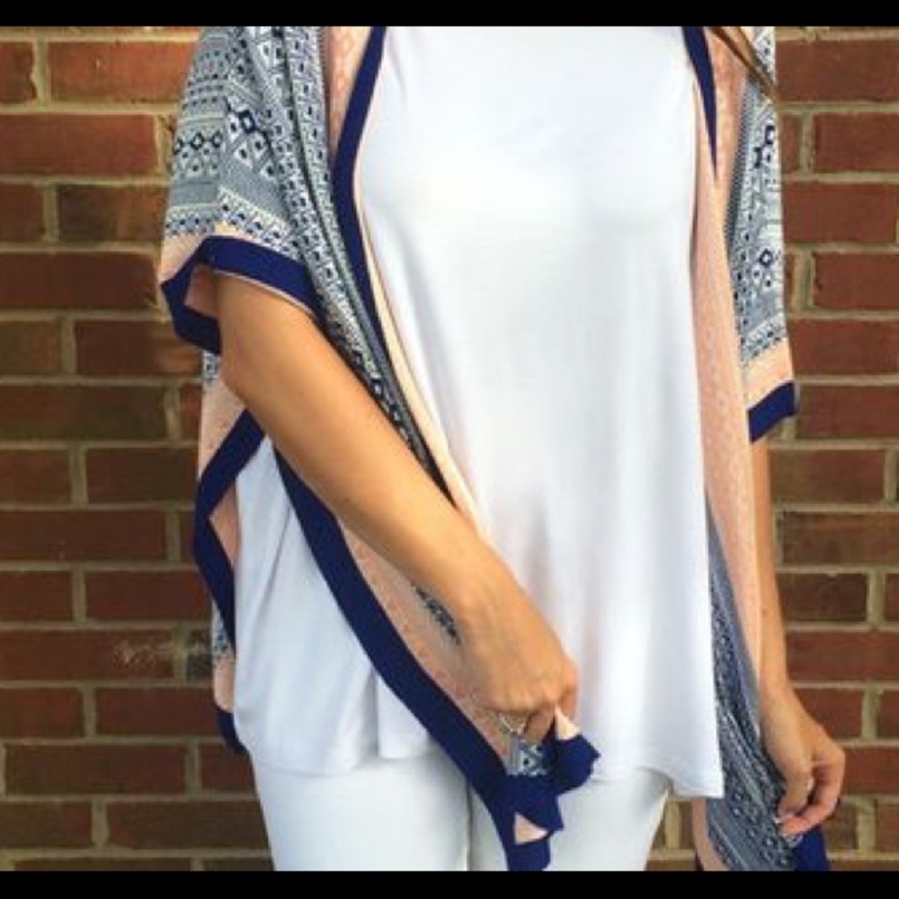 Skies Are Blue Lazio Poncho Cardigan