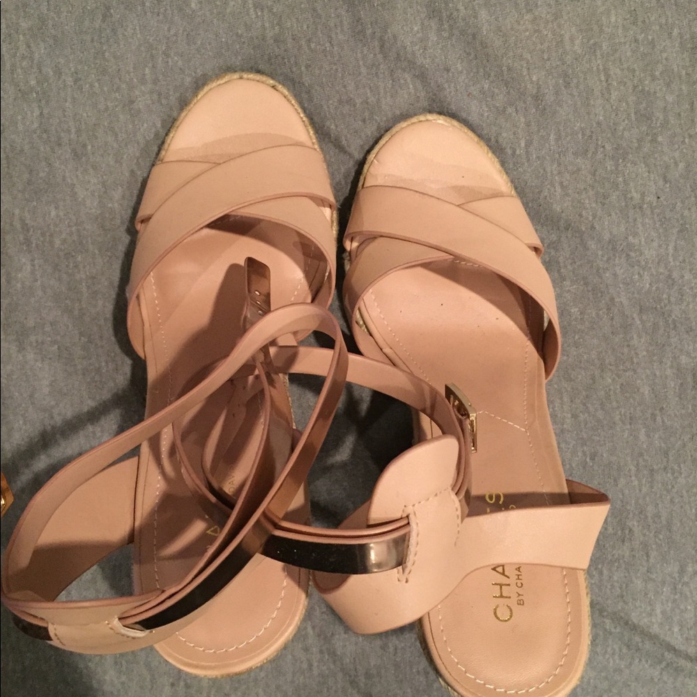 Charles David nude wedges