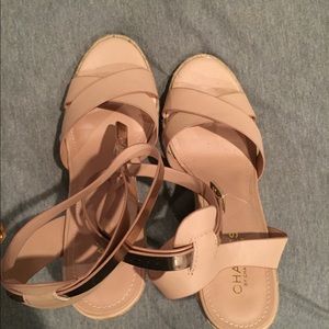 Charles David nude wedges