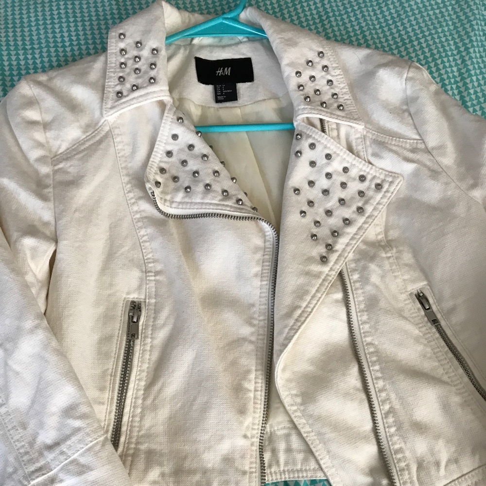 White denim jacket