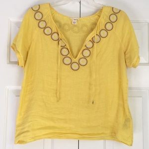 100% linen J.Crew top