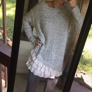 Oversized knit sweater