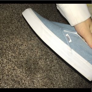 Vans denim blue slip ons- OFFERS ACCEPTED!