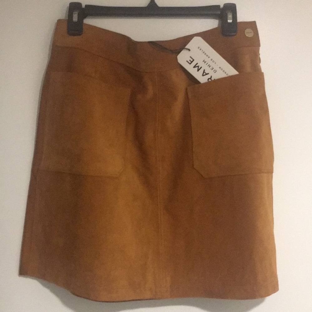 Frame denim suede mini skirt. NWT
