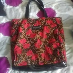 Betsey johnson leopard & bows bag