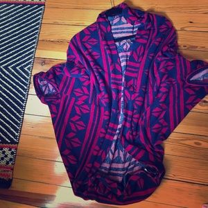 Francesca's Oversized tribal print sweater