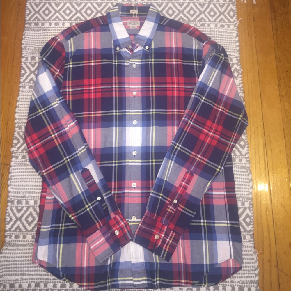 Men's Summer Plaid Button Down