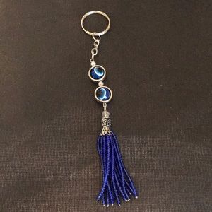 Evil eye blue keychain