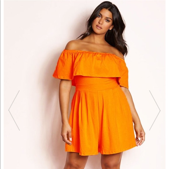 PLUS SIZE Orange 1 piece (NEVER WORN) - Picture 2 of 4