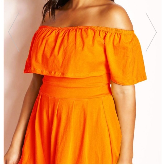 PLUS SIZE Orange 1 piece (NEVER WORN) - Picture 3 of 4