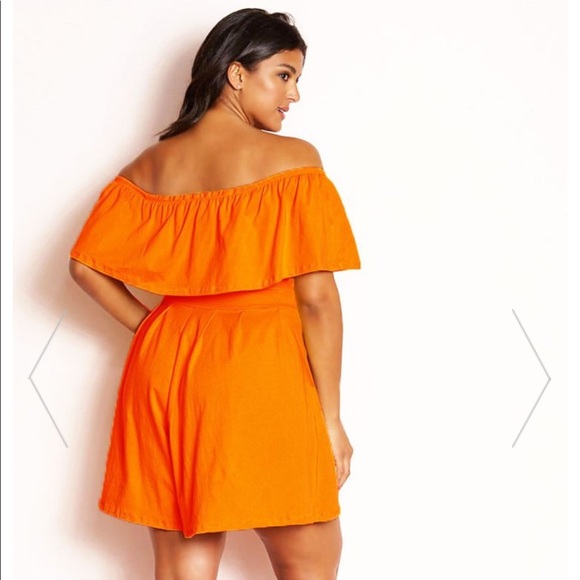 PLUS SIZE Orange 1 piece (NEVER WORN) - Picture 4 of 4