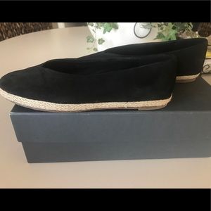Eileen Fisher Black Suede Flat