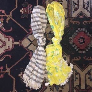2 Jcrew Lightweight Scarves
