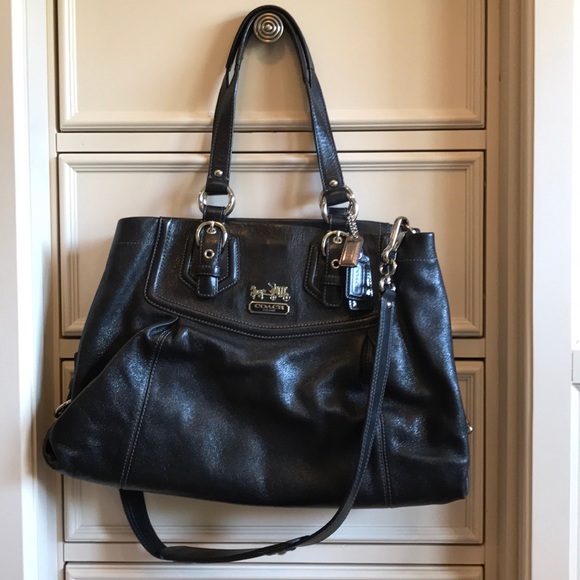 Coach Handbags - Black Leather Coach purse