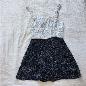NWT white and navy romper