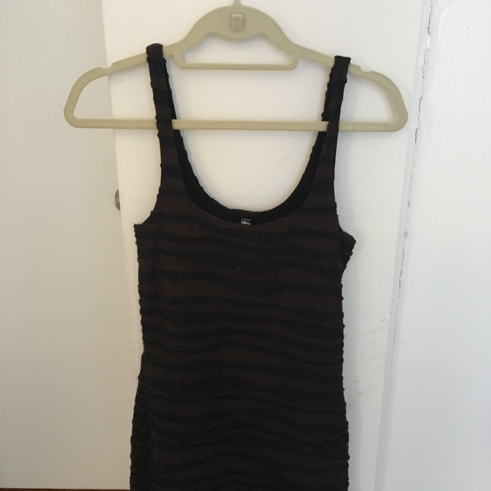 Black and brown tight Free People dress