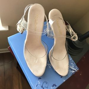Clear 5" height heels
